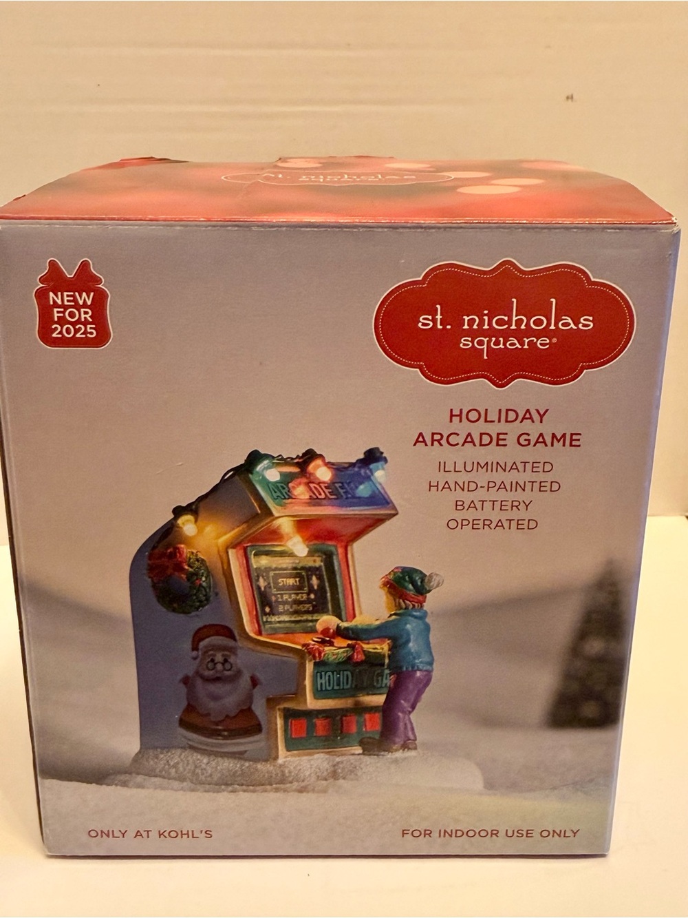 St. Nicholas Square® Village Holiday Arcade Game Table Decor in box - Picture 2 of 8